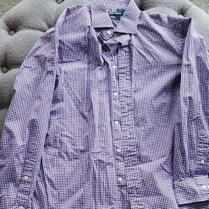 Polo Ralph Lauren Men's Purple Gingham Shirt